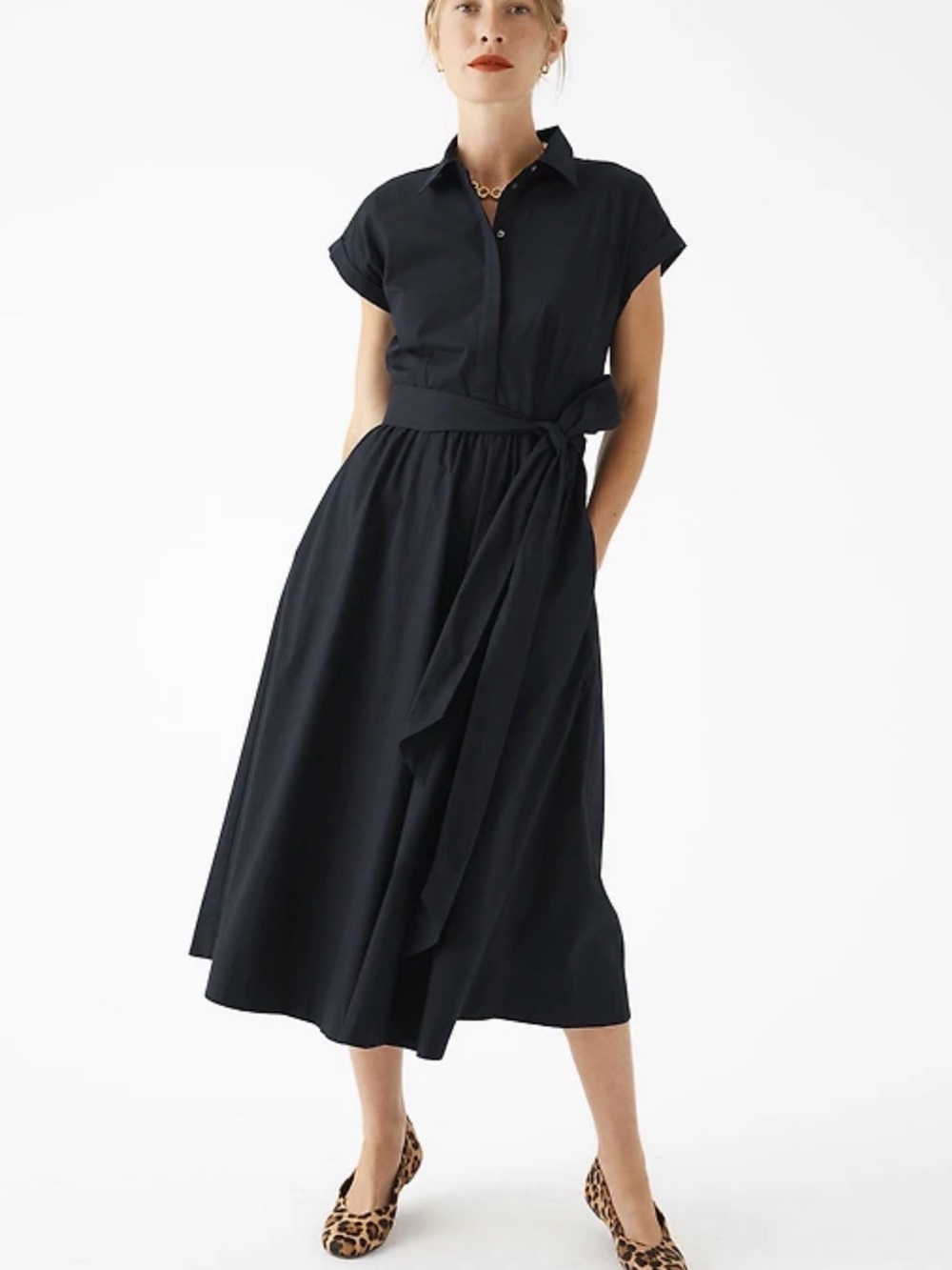 vineyard vines poplin midi dress